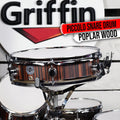 Piccolo Snare Drum 13" x 3.5" by GRIFFIN | 100% Poplar Wood Shell with Black Hickory Finish & Coated Drum Head | Professional Drummers Deluxe Percussion Instrument with Bright Tone & Brilliant Attack GeekStands.com