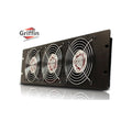 GRIFFIN Rackmount Cooling Fan - 3U Ultra-Quiet Triple Exhaust Fans, Keep Studio Audio Equipment Gear Cool - Rack Mount on Network IT System Server GeekStands.com