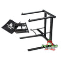 Folding DJ Laptop Stand with Sub-tray Shelf by FAT TOAD - Pro Audio Computer Table Top Rack Stand Mount for iPads, Mixer Controller & Tablets PC Gear GeekStands.com