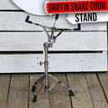Snare Drum Stand by GRIFFIN | Deluxe Percussion Hardware Base Kit | Double Braced, Light Weight Mount for Standard Snares, Tom Drums & Practice Pad | Slip-Proof Gear Tilter & Clamp Style Basket Holder GeekStands.com