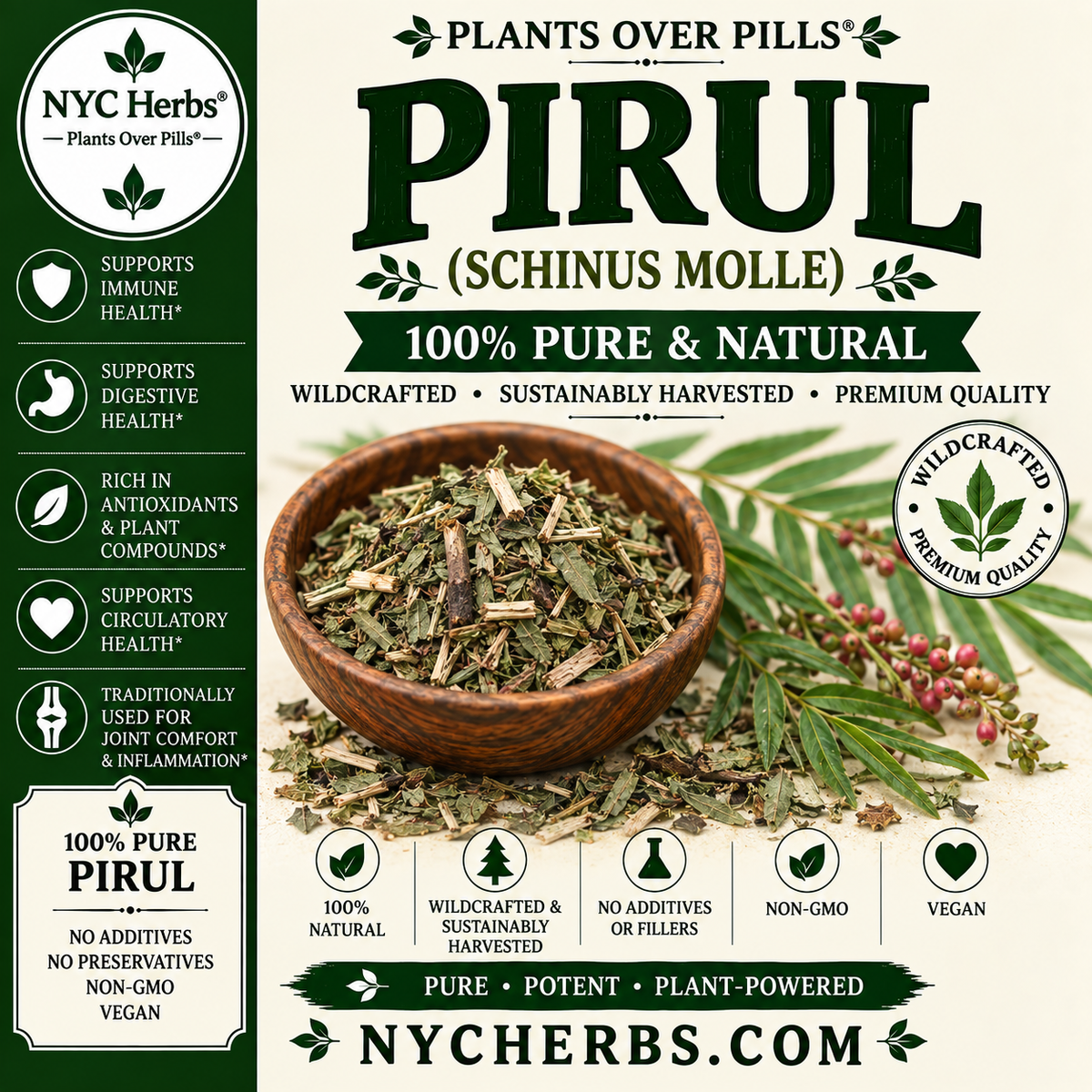 Pirul | Respiratory Relief, Cleansing & Protection NYC Herbs®
