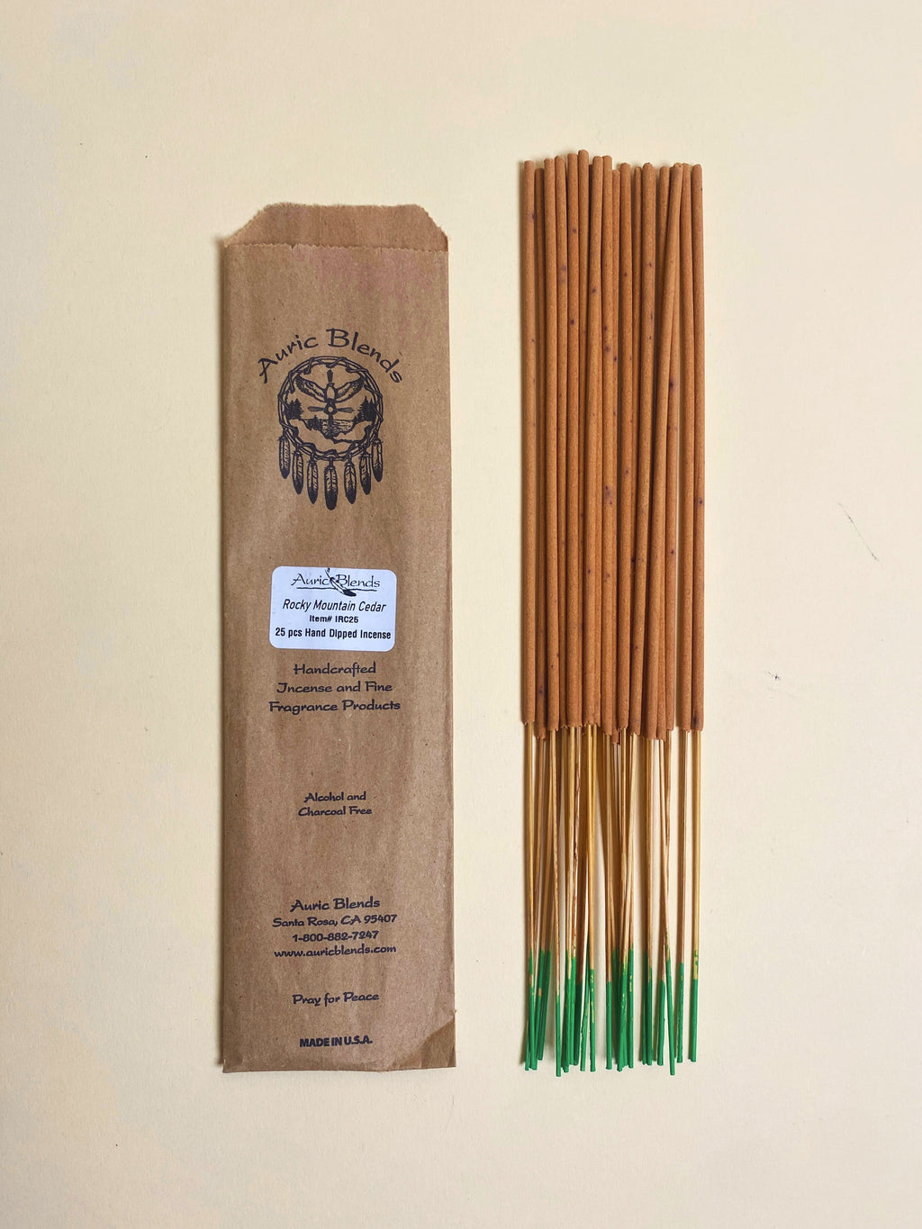 Rocky Mountain Cedar Incense Sticks Auric Blends