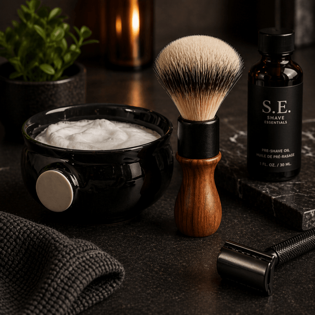 Rosewood Shaving Brush Shave Essentials