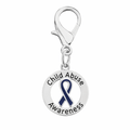 Round Child Abuse Awareness Hanging Charms The Awareness Company