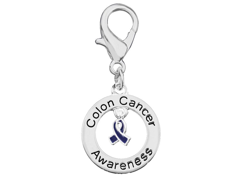 Round Colon Cancer Awareness Hanging Charms The Awareness Company