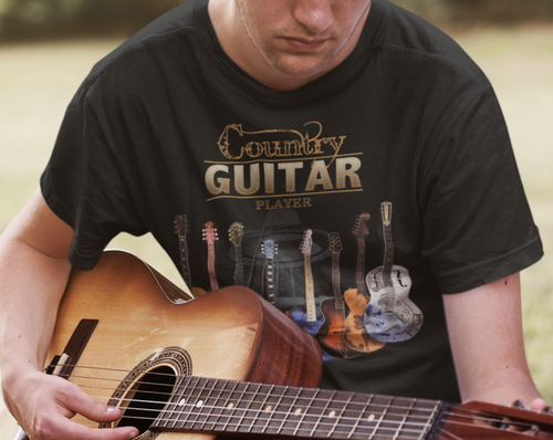 Country Guitar Player T-Shirt Taboo