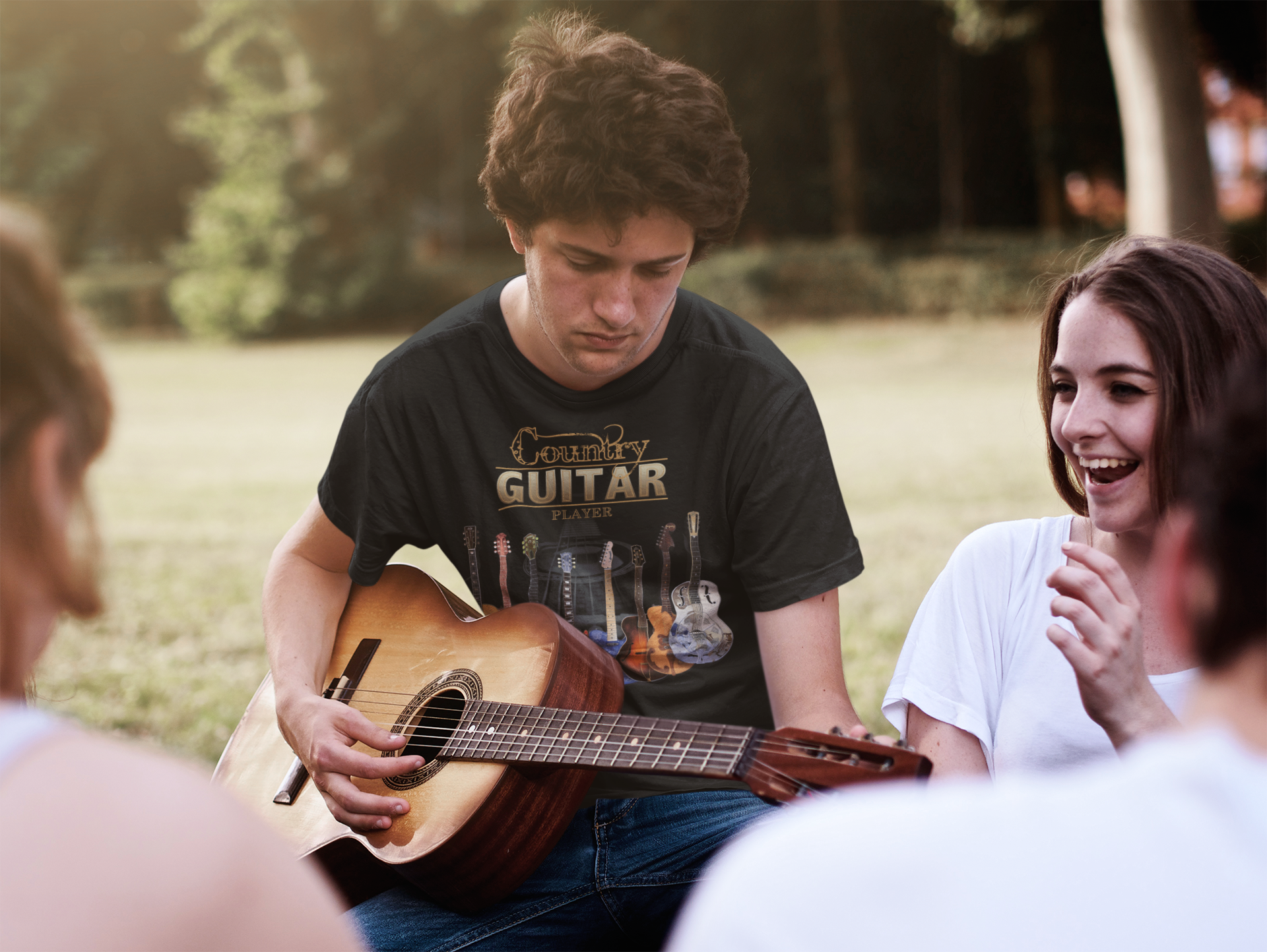 Country Guitar Player T-Shirt Taboo