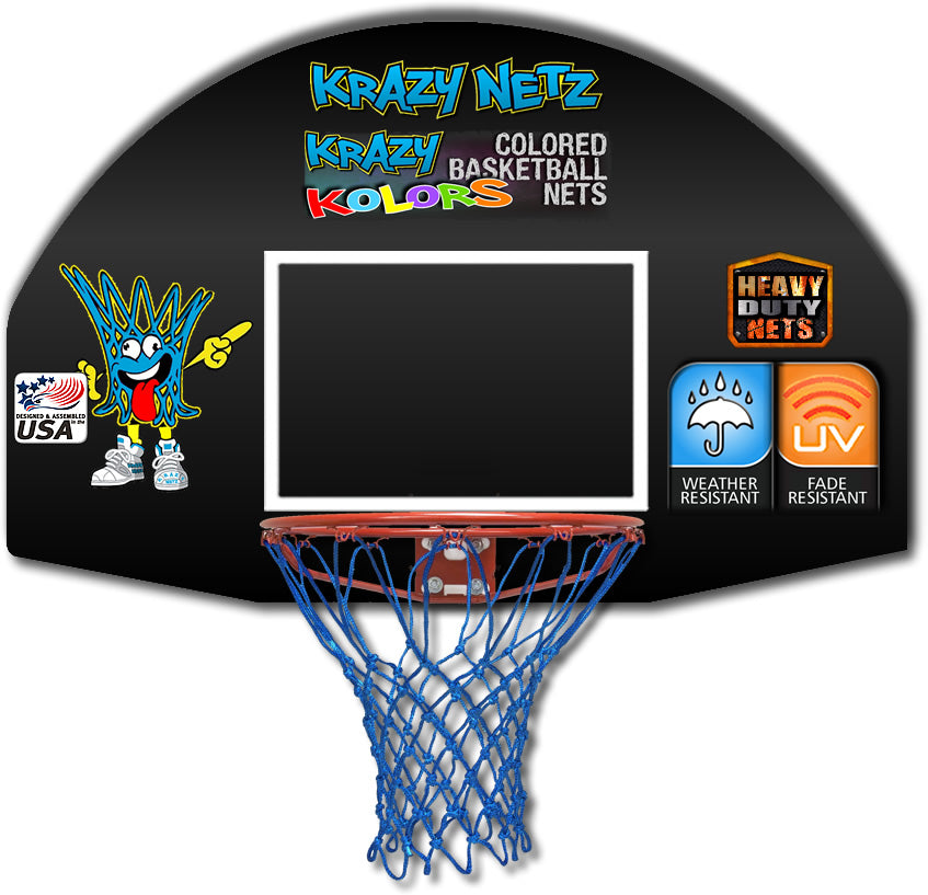Krazy Netz Heavy Duty Royal Blue Basketball Rim Net Krazy Netz & Patchez