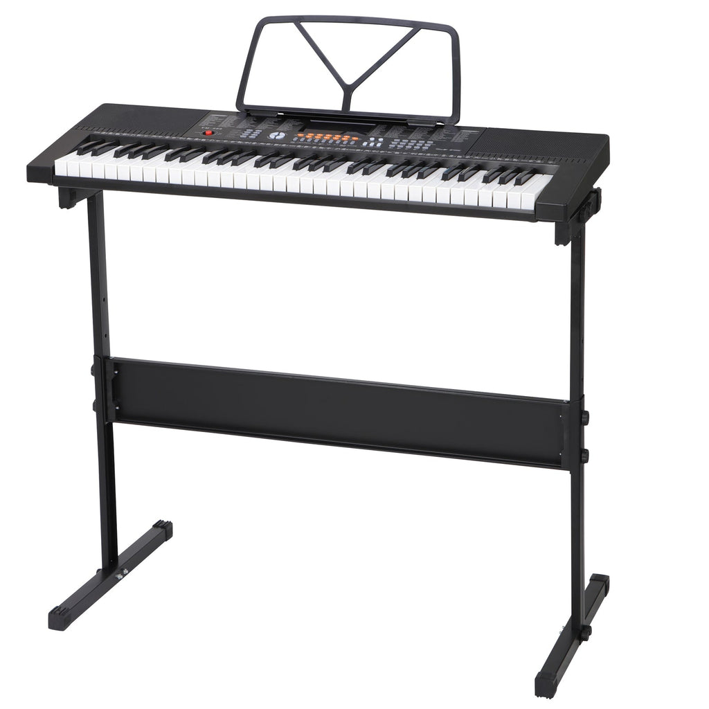 61 Key Electronic Keyboard Piano with Stool Headphones Microphone Stand Portable MindFreakArtistry