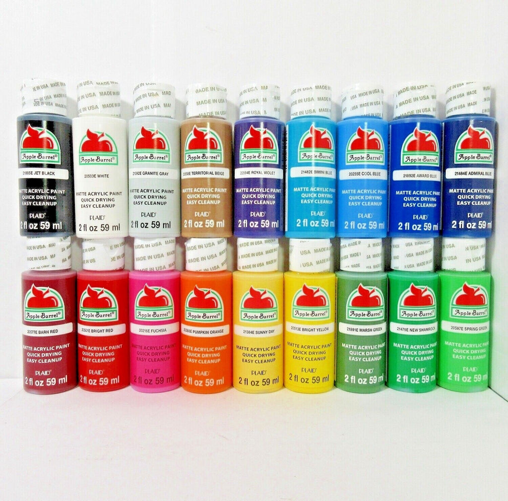 Apple Barrel Acrylic Paint Craft 2 oz Matte Pick Any Color Build Art Set MindFreakArtistry