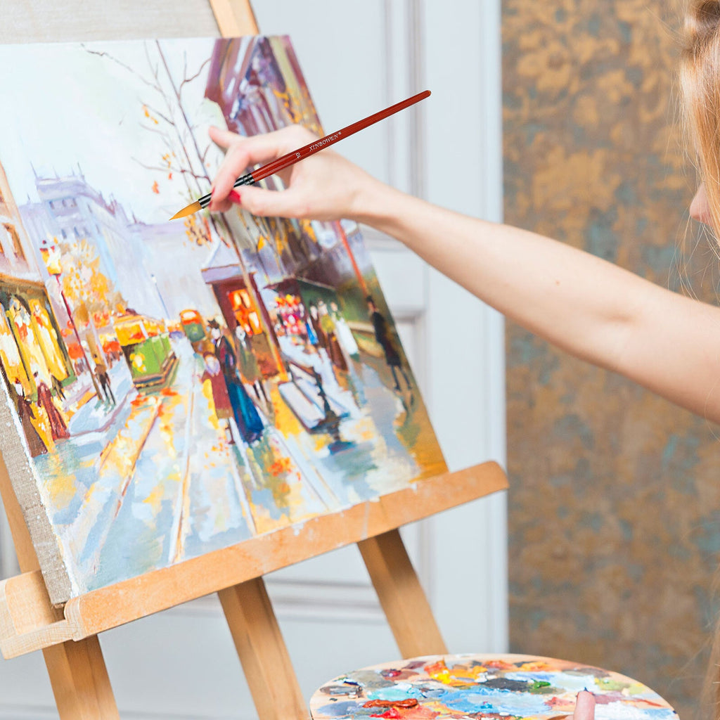 18pcs Paint Brushes Set Art Supplies for Acrylic Oil Watercolour Detail Painting MindFreakArtistry