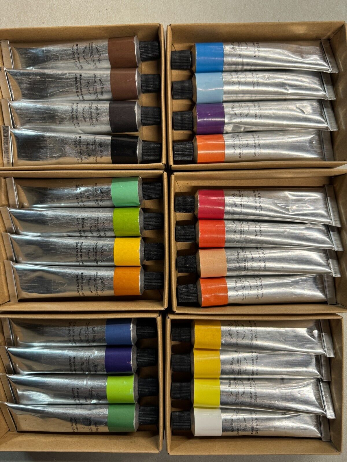 24 PC ACRYLIC Paint Set Professional Artist Painting 22ML TUBES!- Free Shipping! MindFreakArtistry