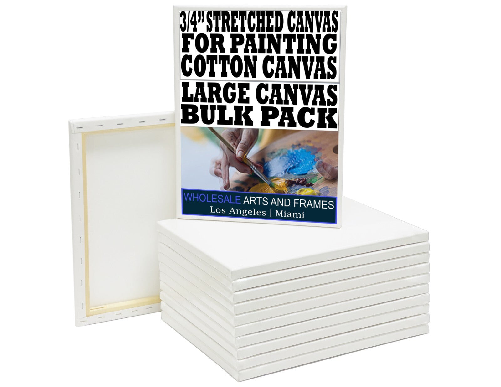 3/4" Stretched Artist Cotton Canvas 8x10 11x14 16x20 18x24 24x36 30x40+SALE NOW MindFreakArtistry