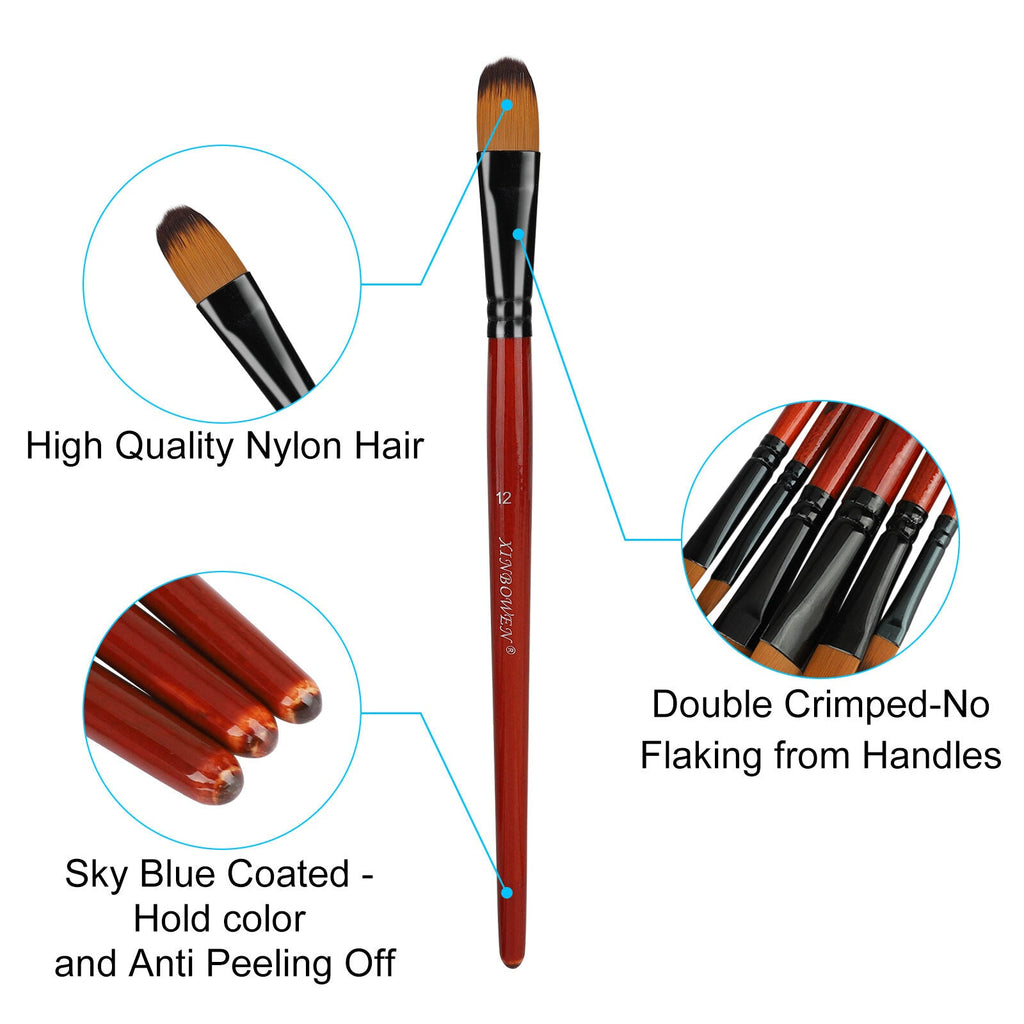 18pcs Paint Brushes Set Art Supplies for Acrylic Oil Watercolour Detail Painting MindFreakArtistry