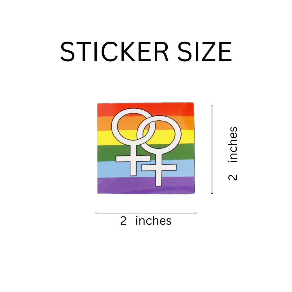 Same Sex Female Symbol Stickers (250 per Roll) The Awareness Company