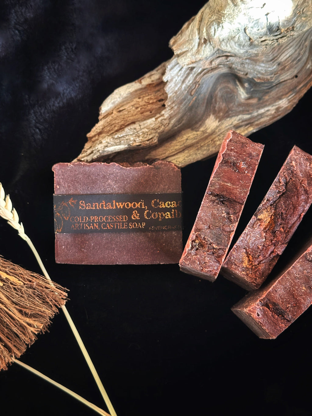 Sandalwood, Cacao & Copaiba - Artisan, Superfatted, Cold- Processed Castile Soap for the Face and Body Keven Craft Rituals