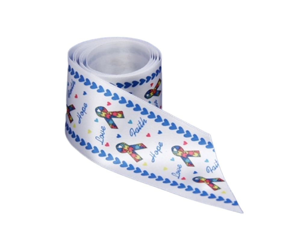 Satin Autism Ribbon The Awareness Company