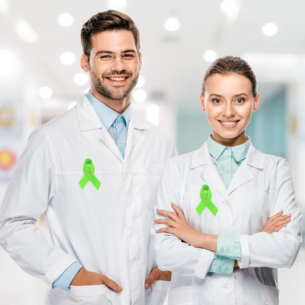 Satin Lime Green Awareness Ribbon Pins The Awareness Company