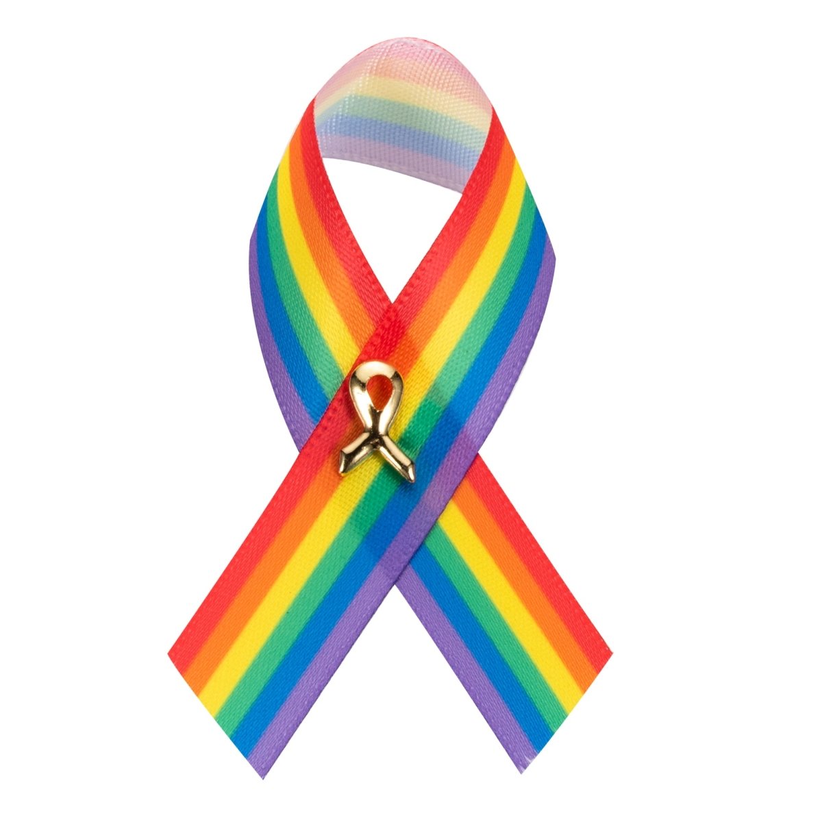 Satin Rainbow Ribbon Pins The Awareness Company