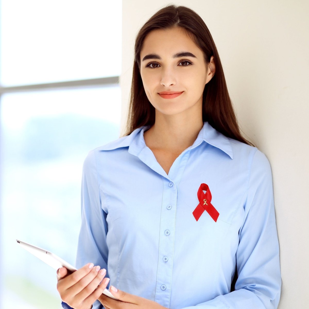 10 Pack Satin Red Ribbon Awareness Pins The Awareness Company