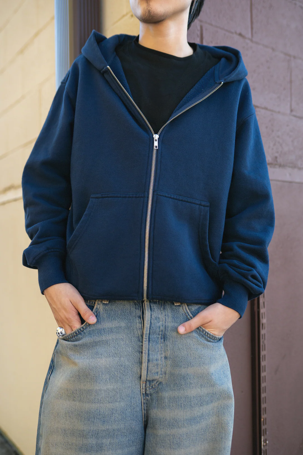 Garment Dye Zip Up Fleece Superline