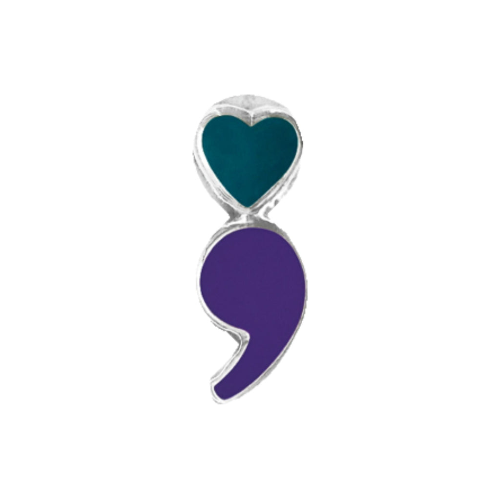 10 Pack of Semicolon Suicide Prevention & Awareness Lapel Pins The Awareness Company