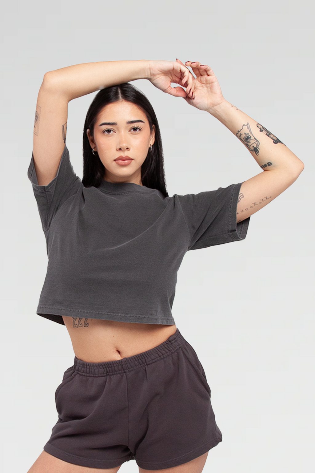 Shaka Wear Womens Garment Dye Crop Top Superline