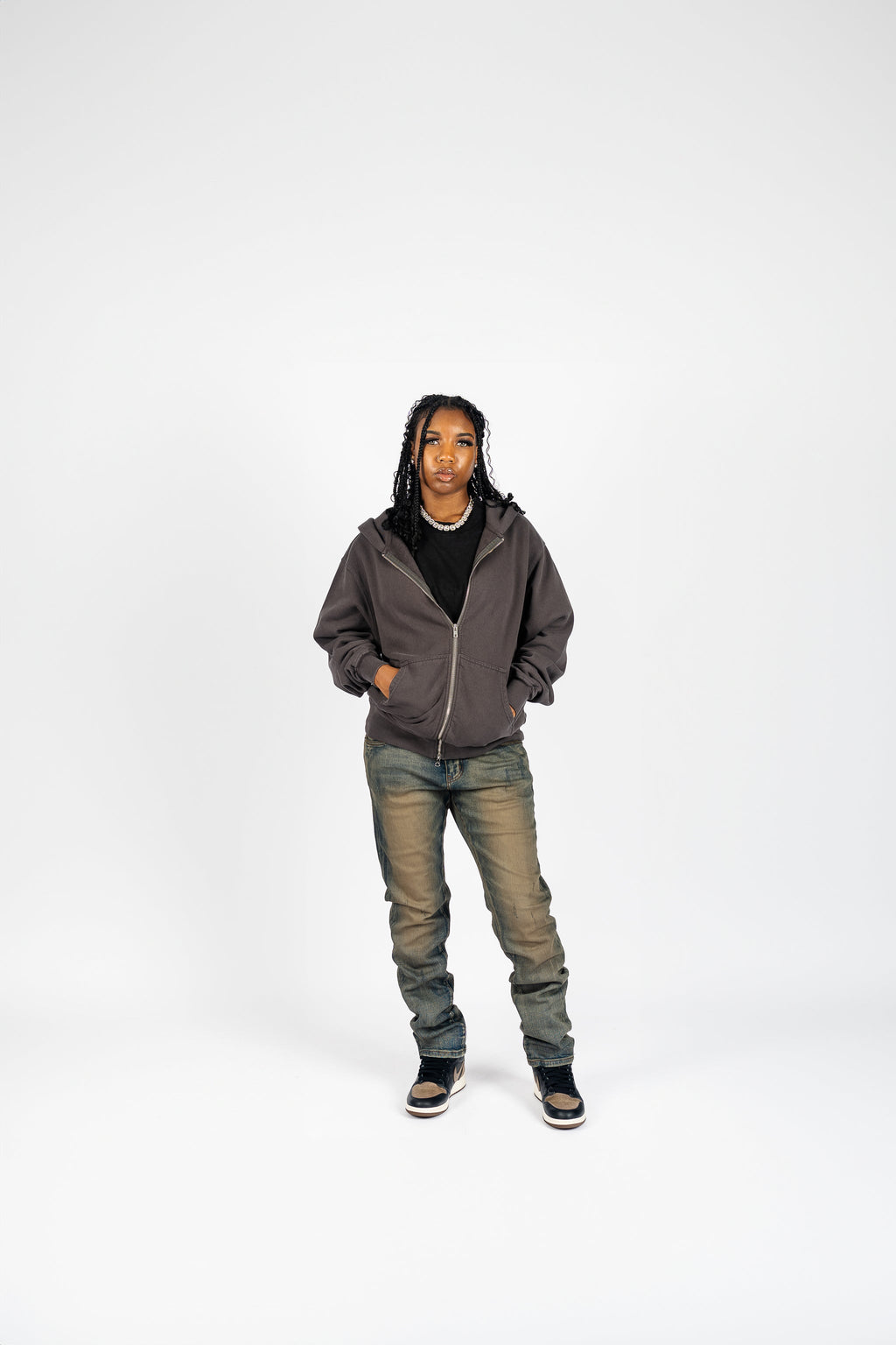 Garment Dye Zip Up Fleece Superline