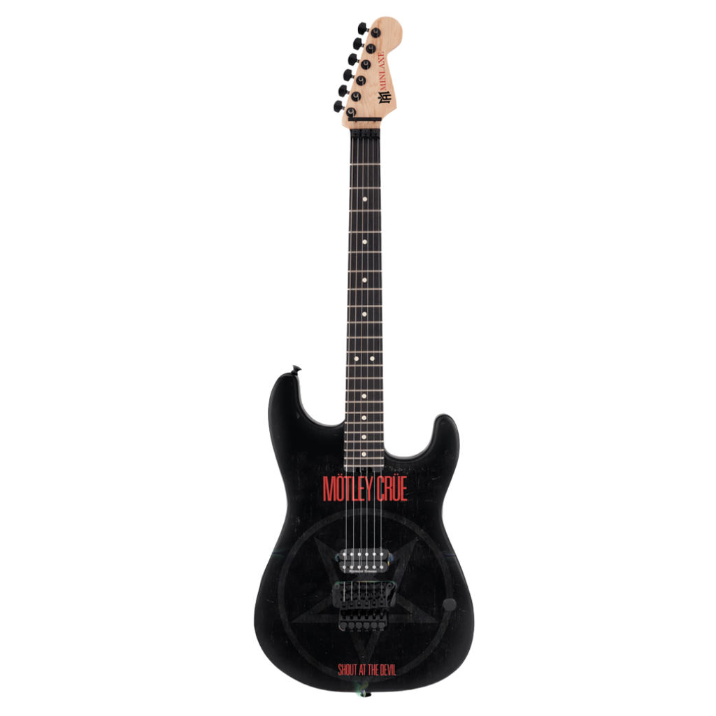 Mötley Crüe "Shout at the Devil" and "Dr. Feelgood" Collectible Miniature Guitar Set The Mini Axe