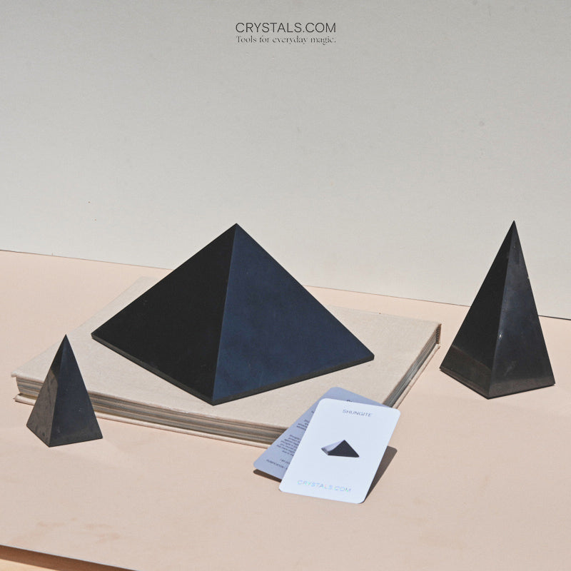 Shungite Pyramid CRYSTALS.COM