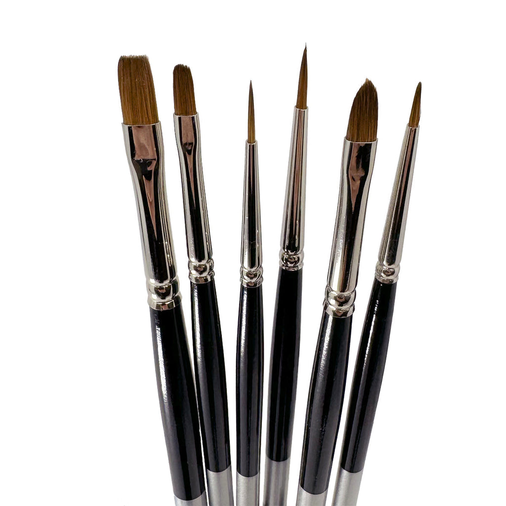 Trekell Sienna Long Handle Top Sellers Brush Set Trekell Art Supplies