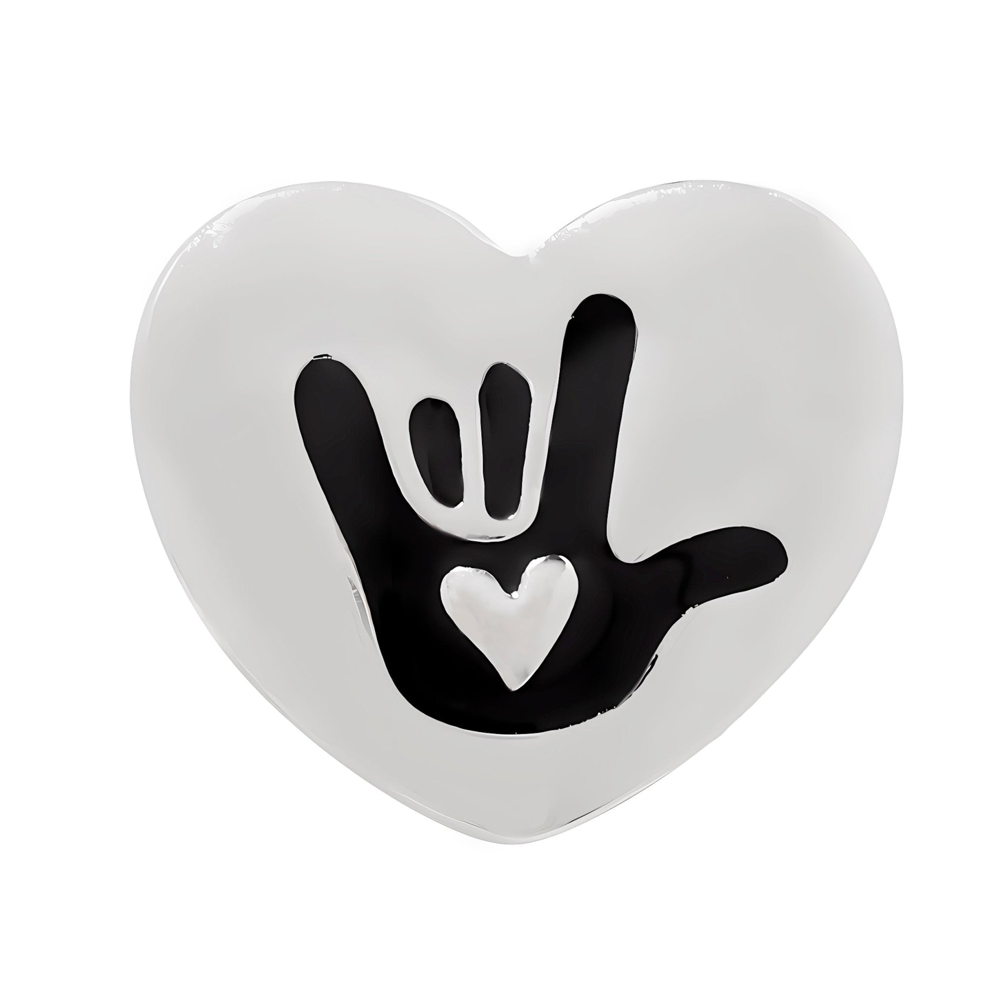 Sign Language Symbol for I Love You Deaf Sign Heart Pins The Awareness Company