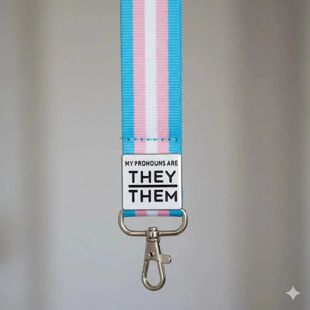 Silver Square My Pronouns Are They Them Pins The Awareness Company