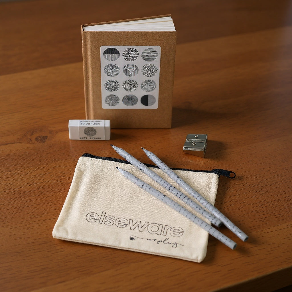 Sketchbook Art Kit - Doodle Set with Paper & Pencils elseware unplug