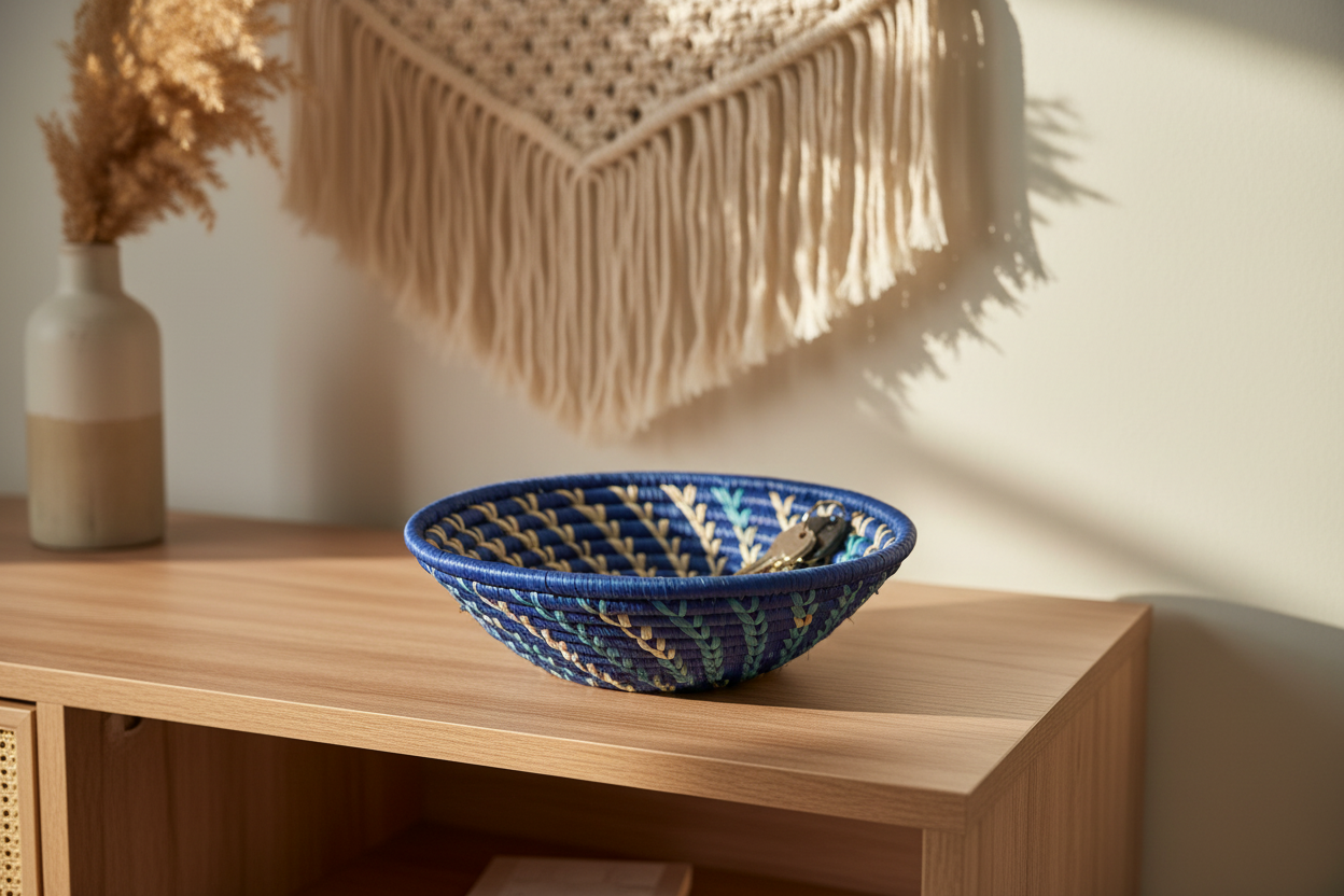 Small Woven Raffia African Baskets {Multiple Colors} Reflektion Design