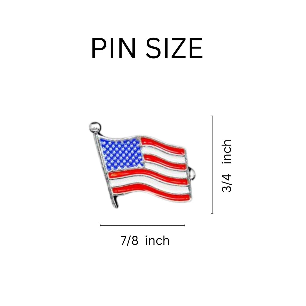 Small American Flag Lapel Pins The Awareness Company