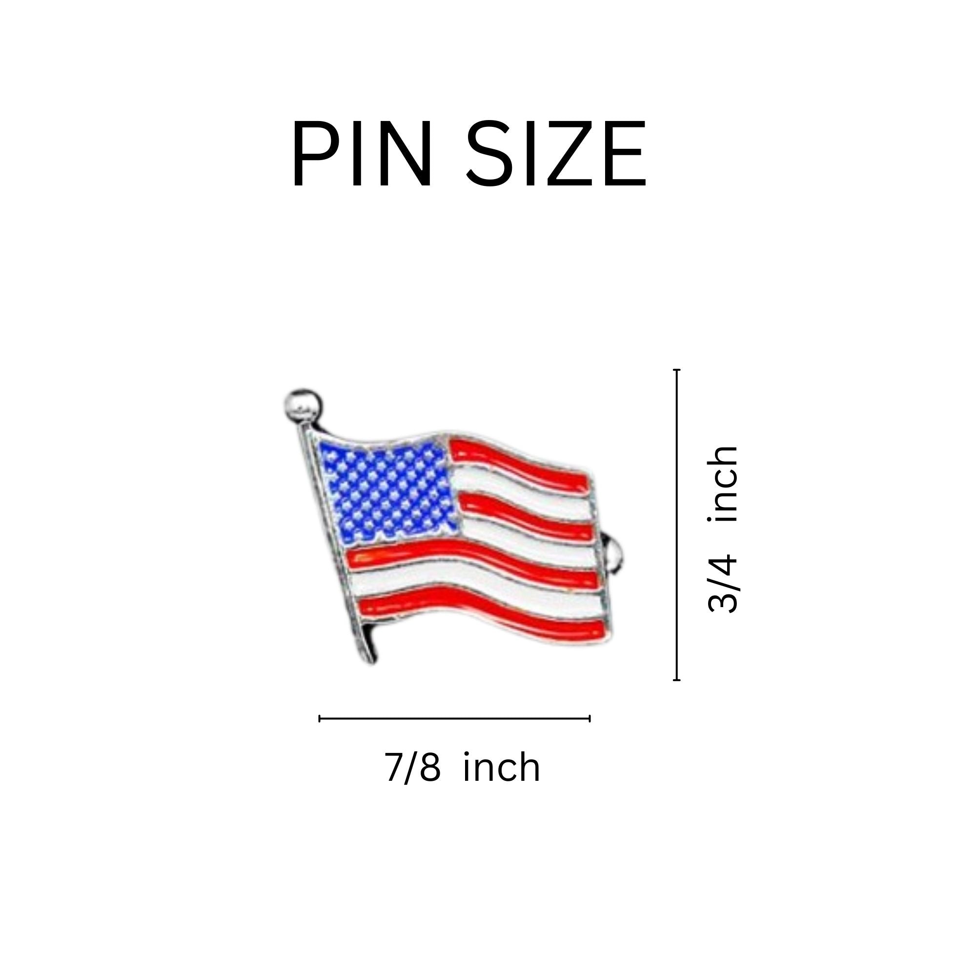 Small American Flag Lapel Pins The Awareness Company