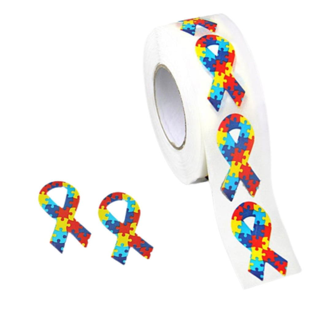 Small Autism Awareness Ribbon Stickers (250 per Roll) The Awareness Company