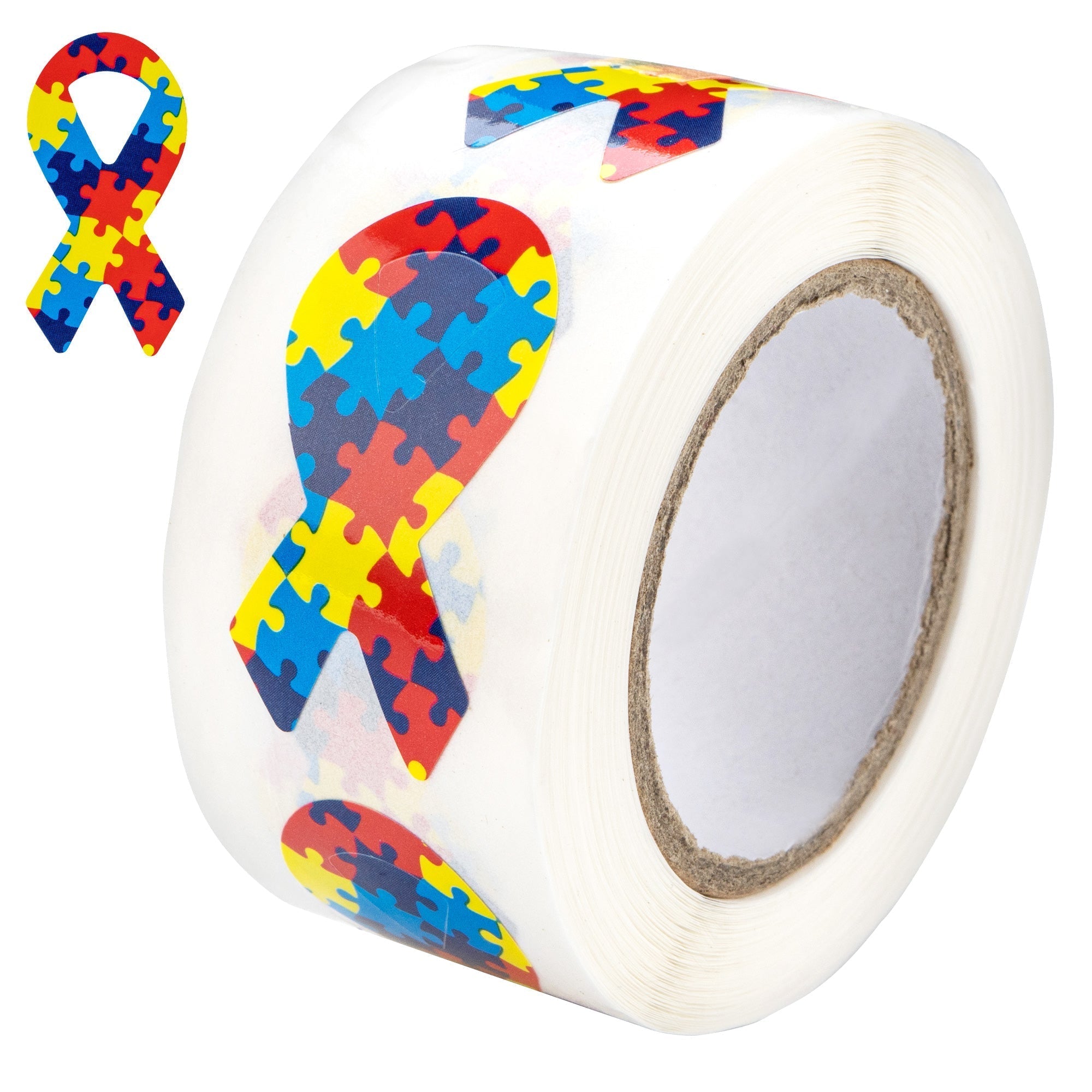 Small Autism Awareness Ribbon Stickers (250 per Roll) The Awareness Company