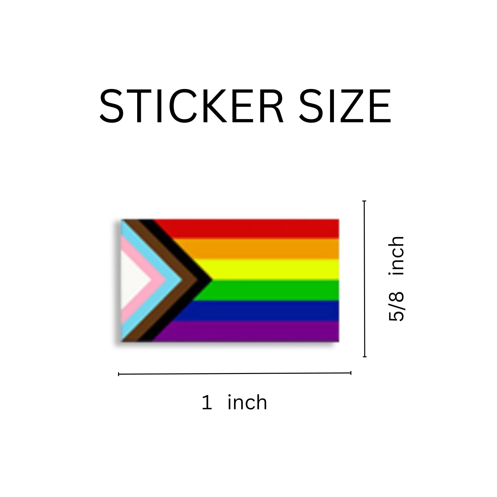 Small Daniel Quasar Flag Stickers (250 per Roll) The Awareness Company
