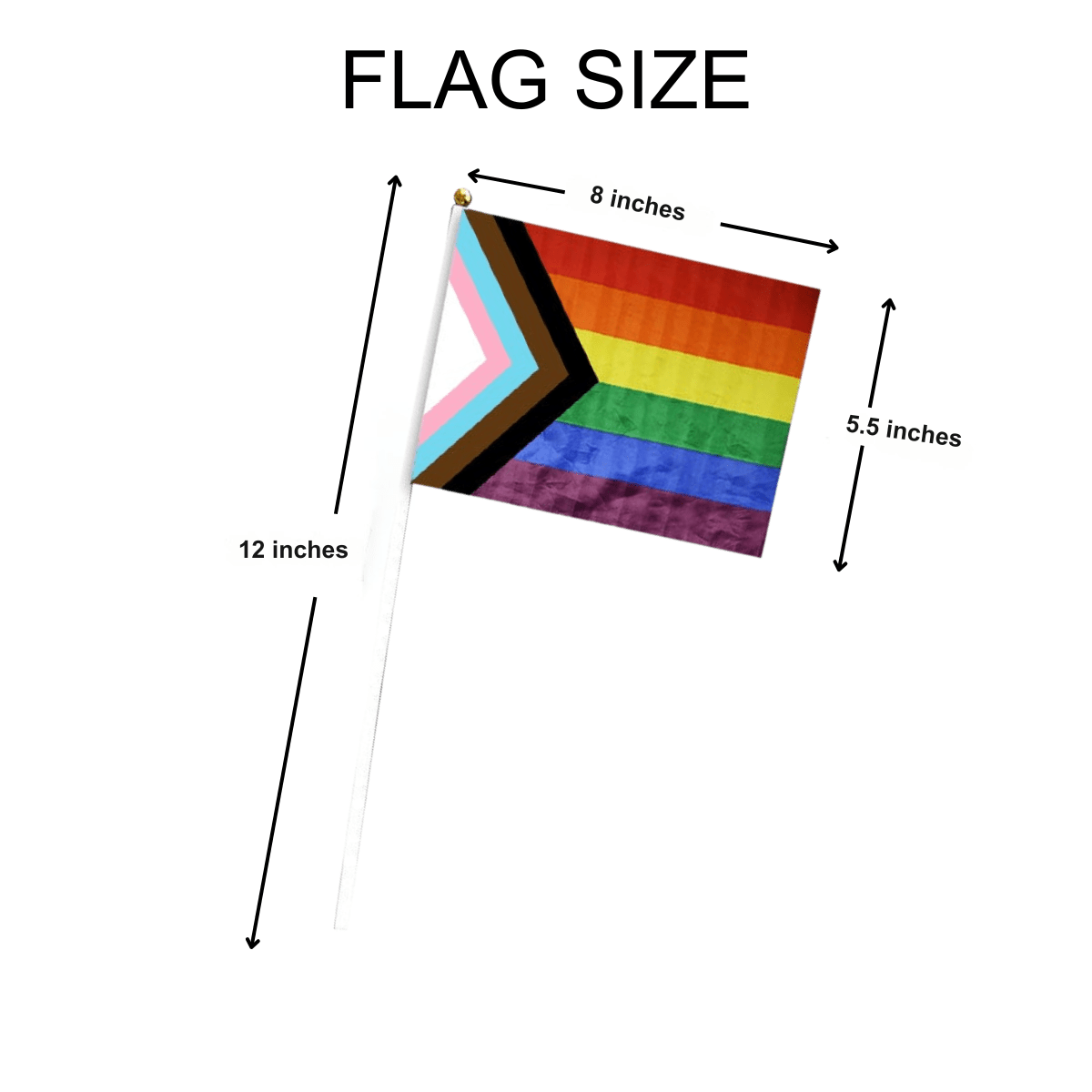 Small Daniel Quasar Flags on a Stick The Awareness Company