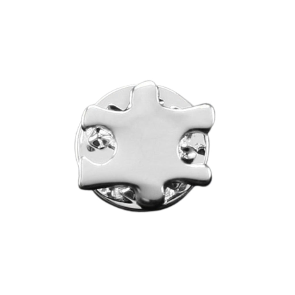 10 Pack Small Silver Autism Awareness Puzzle Lapel Pins The Awareness Company