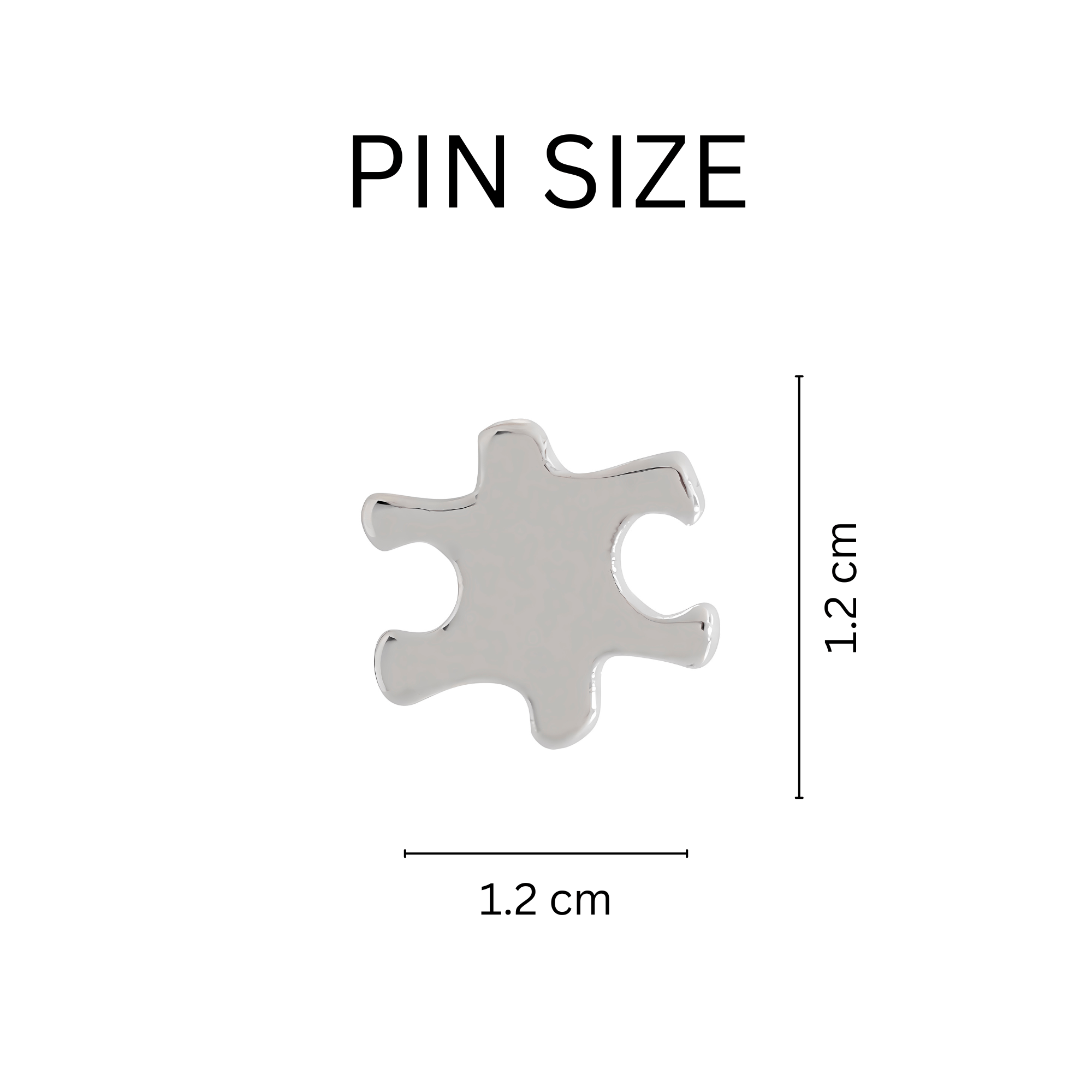 10 Pack Small Silver Autism Awareness Puzzle Lapel Pins The Awareness Company