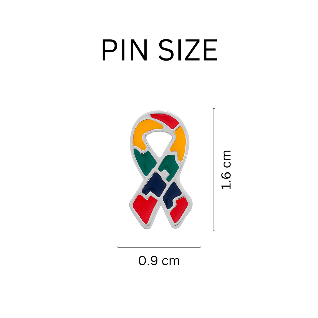 Small Flat Autism Ribbon Pins The Awareness Company