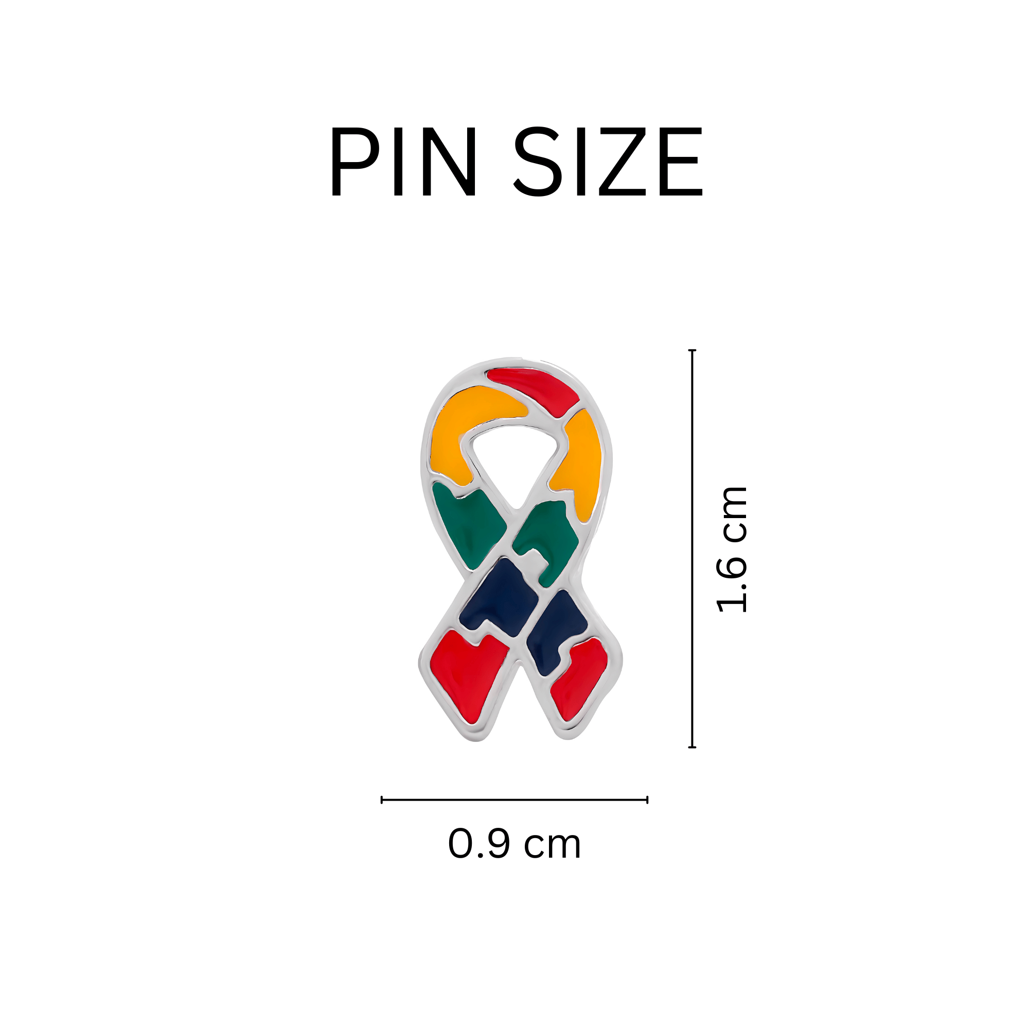 Small Flat Autism Ribbon Pins The Awareness Company