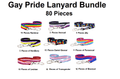 Small Gay Pride Lanyard Bundle (80 Pieces) The Awareness Company
