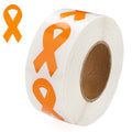 Small Orange Ribbon Stickers (250 per Roll) The Awareness Company