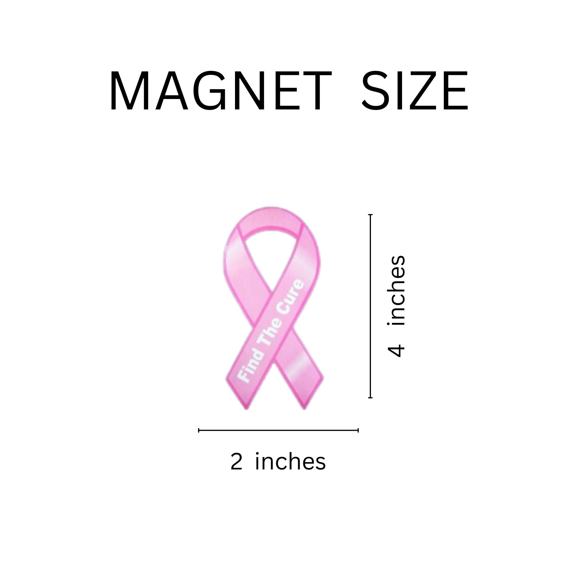 Small Pink Ribbon Cure Magnets The Awareness Company