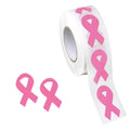 Small Pink Ribbon Shaped Stickers (250 per Roll) The Awareness Company