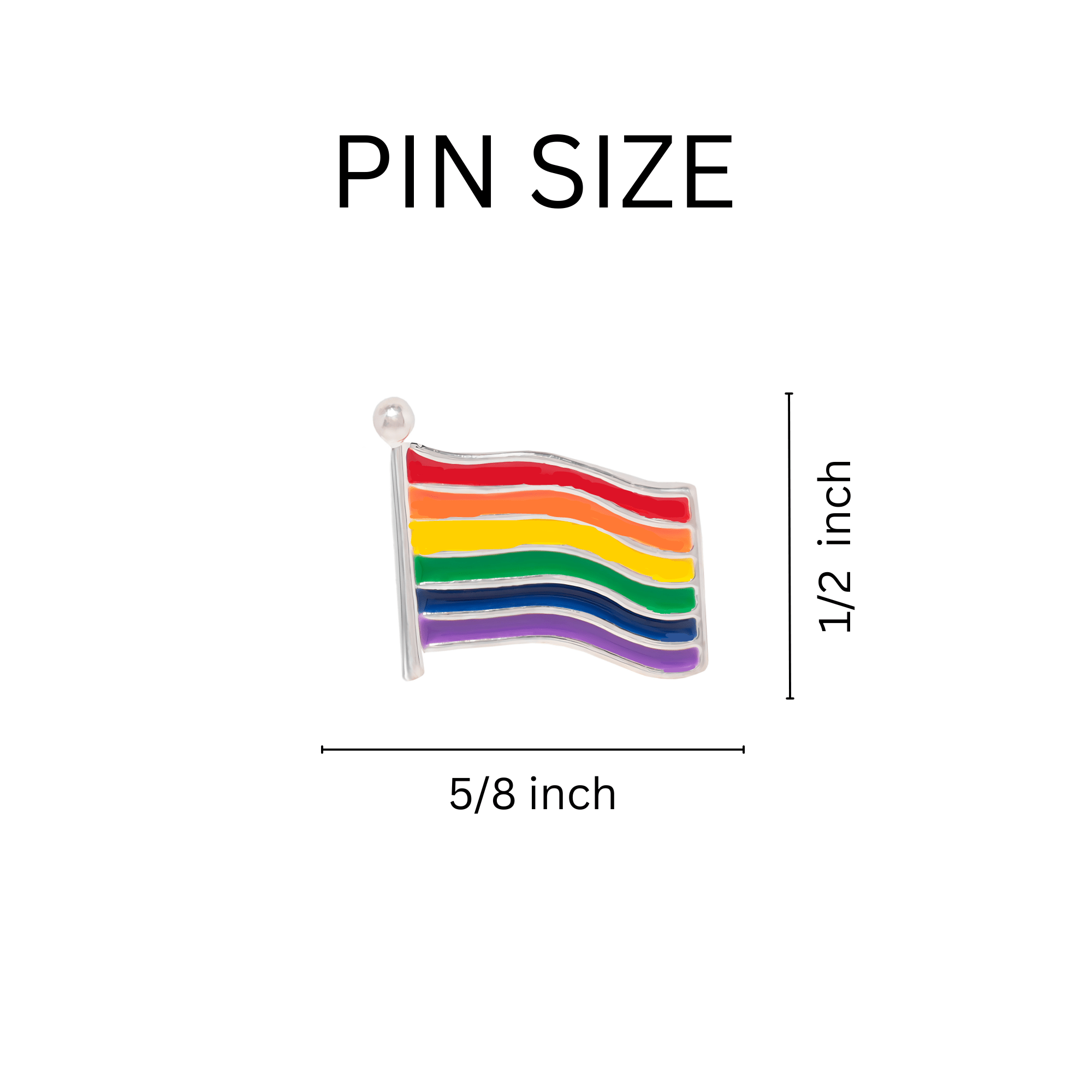 Small Rainbow Flag Lapel Pins The Awareness Company